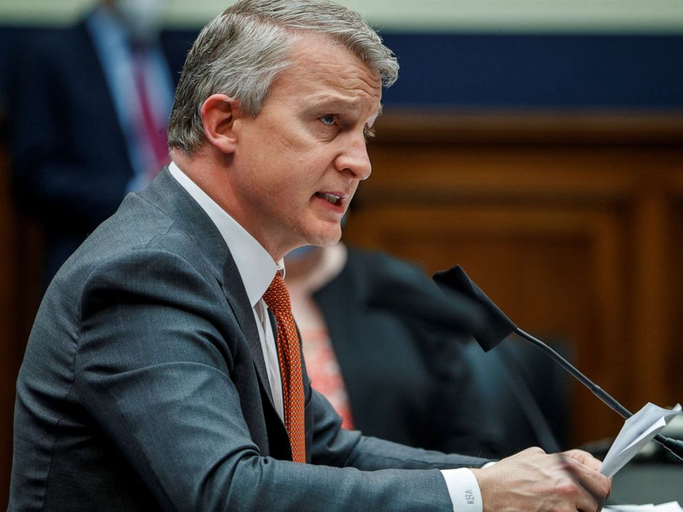 PHOTO: Dr. Richard Bright, former director of the Biomedical Advanced Research and Development Authority, testifies before a House Energy and Commerce Subcommittee on Health on Capitol Hill in Washington, May 14, 2020.