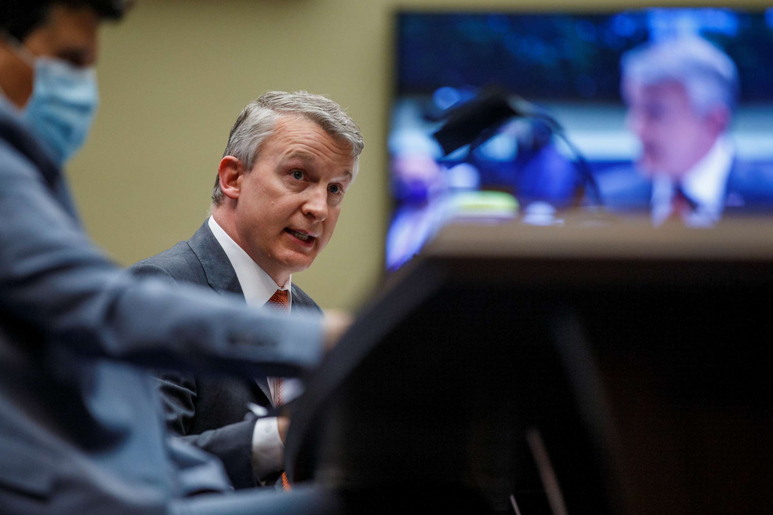 PHOTO: Dr. Richard Bright testifies during a House Energy and Commerce Subcommittee on Health hearing to discuss protecting scientific integrity in response to the coronavirus outbreak on Capitol Hill in Washington, May 14, 2020.