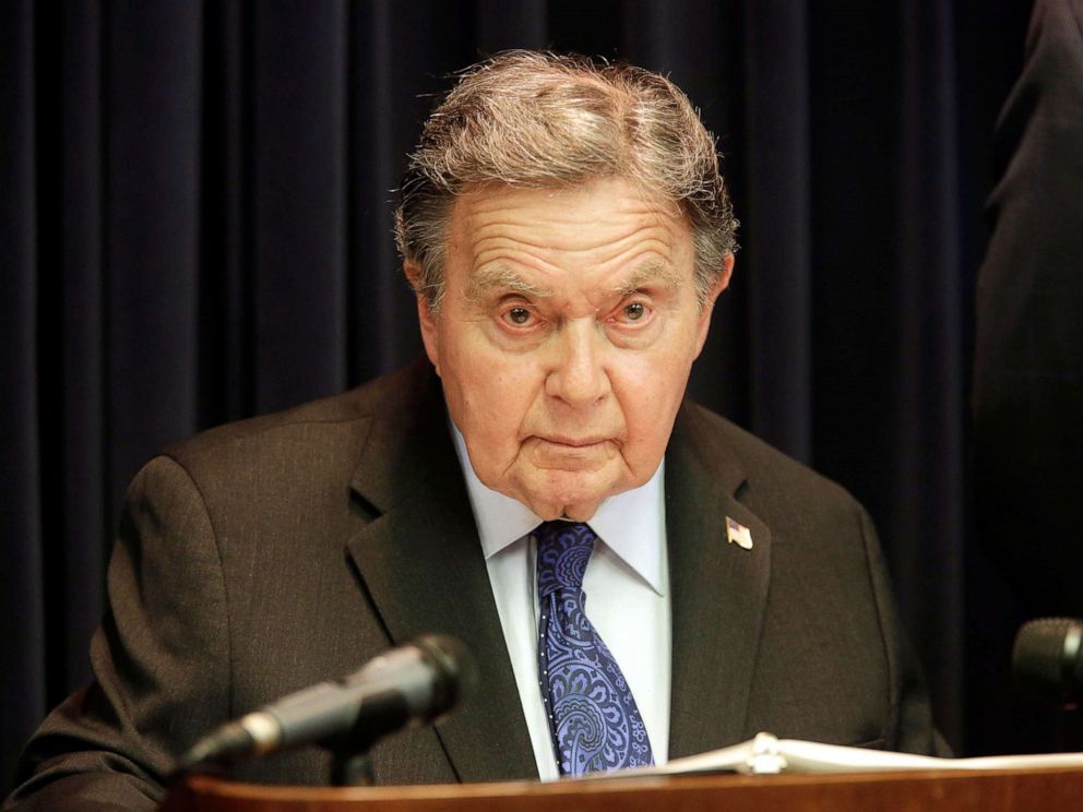 PHOTO: In the June 11, 2015 archive photo, Queens District Attorney Richard Brown speaks to reporters at a press conference in New York.