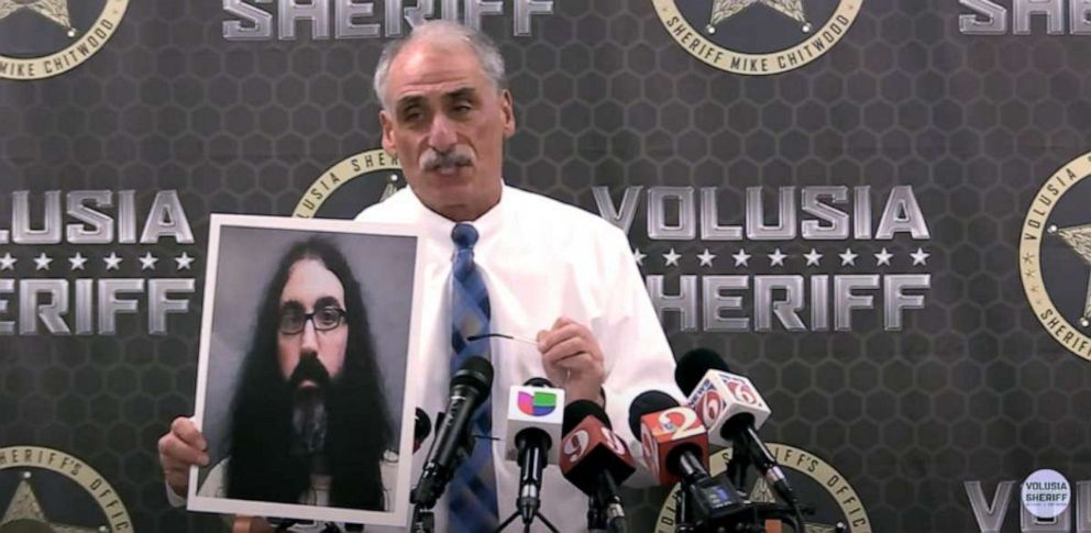 PHOTO: Volusia Sheriff Mike Chitwood is seen holding a photo of Richard Golden, March 14, 2023.
