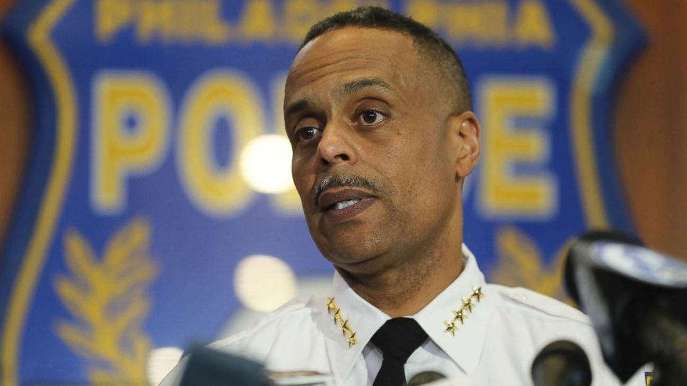 Philadelphia Police Commissioner Richard Ross speaks to the media during a press conference, April 19, 2018 in Philadelphia. Ross apologized to the two black men who were arrested at a city Starbucks.