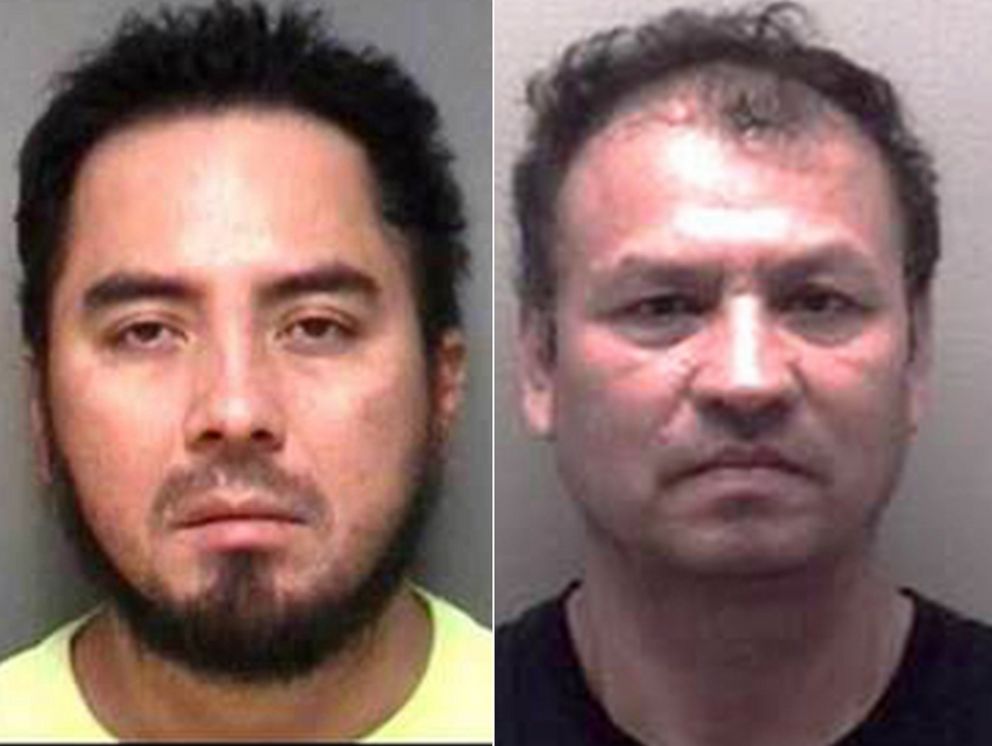 PHOTO: Richmond police released the mug shots Wednesday of suspects Rolman Balacarcel, left, and Julio Alvardo-Dubon.