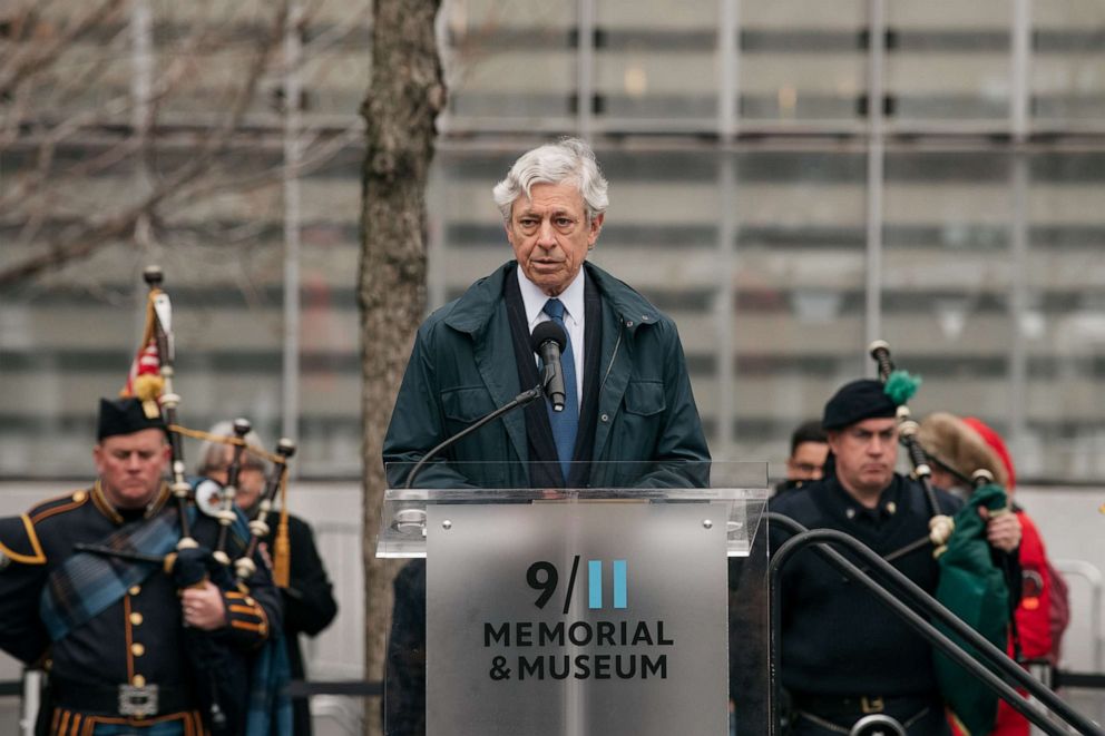 PHOTO: Rick Cotton, executive director of the Port Authority of New York and New Jersey, speaks during a ceremony to commemorate the 1993 World Trade Center bombing in New York City on February 26, 2020.