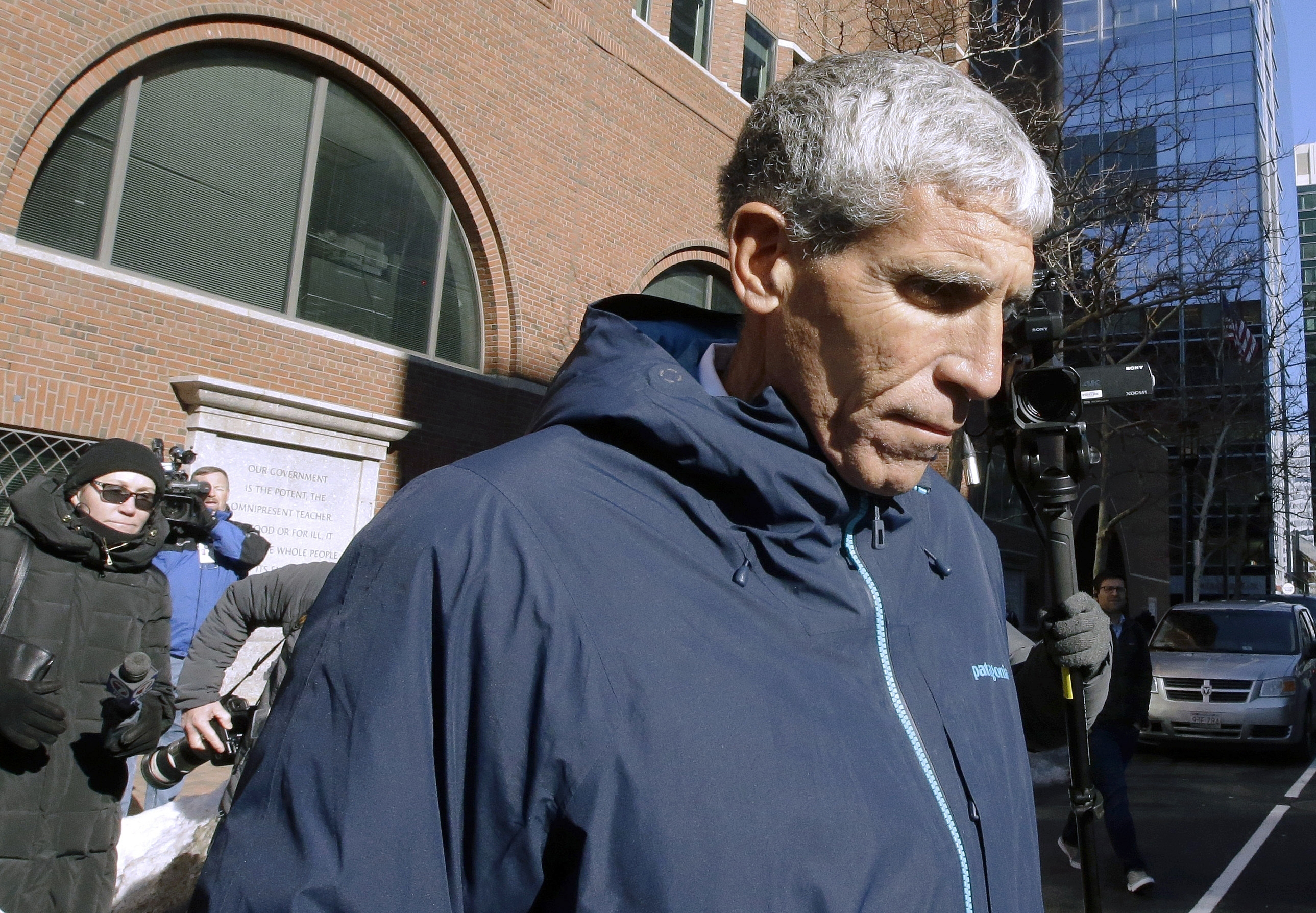 PHOTO: William "Rick" Singer founder of the Edge College & Career Network, departs federal court in Boston, after he pleaded guilty to charges in a nationwide college admissions bribery scandal.