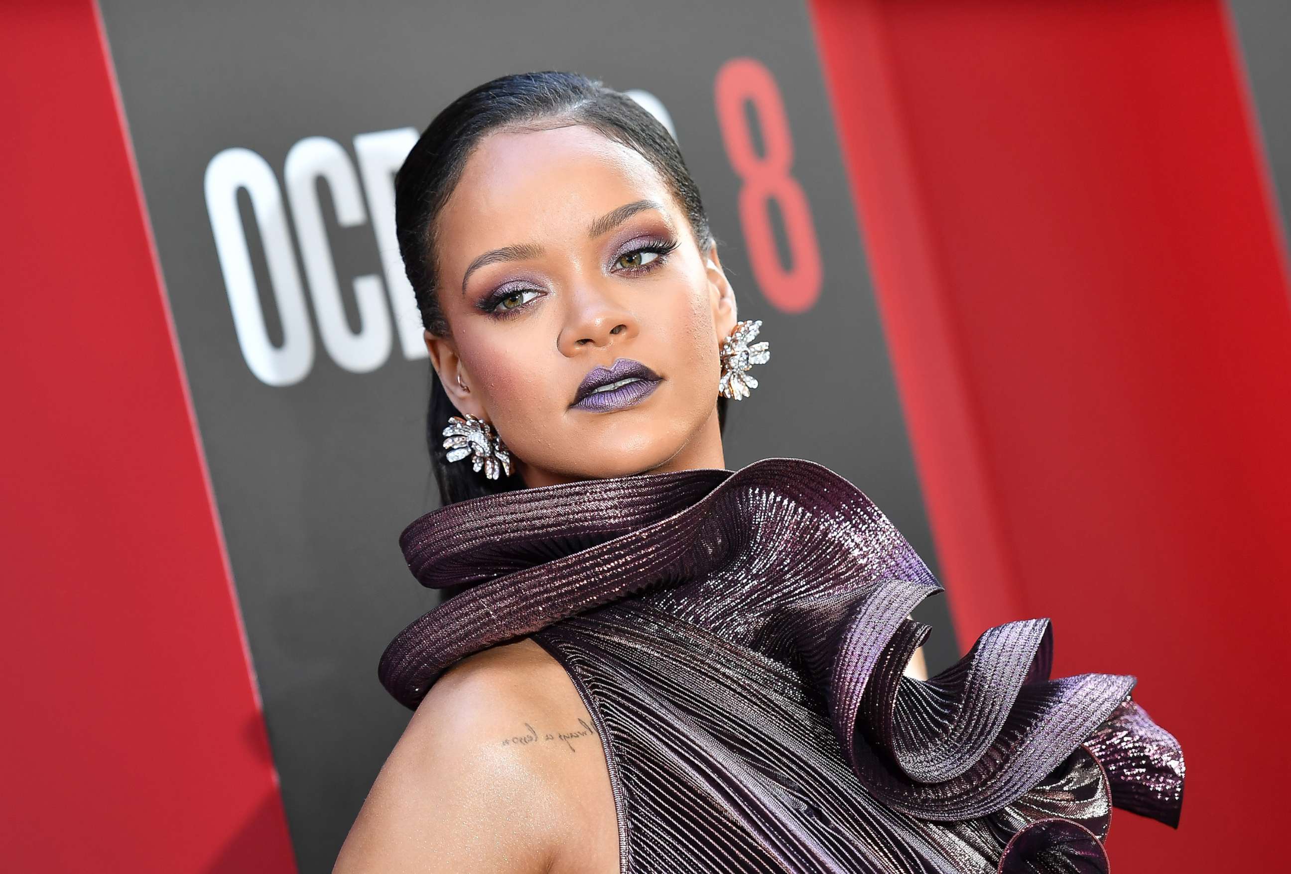 PHOTO: Rihanna arrives for the world premiere of Ocean's 8 on June 5, 2018 in New York.