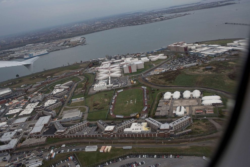 PHOTO: A view of several of the jails on Rikers Island, Nov. 7, 2019 in Queens, New York.