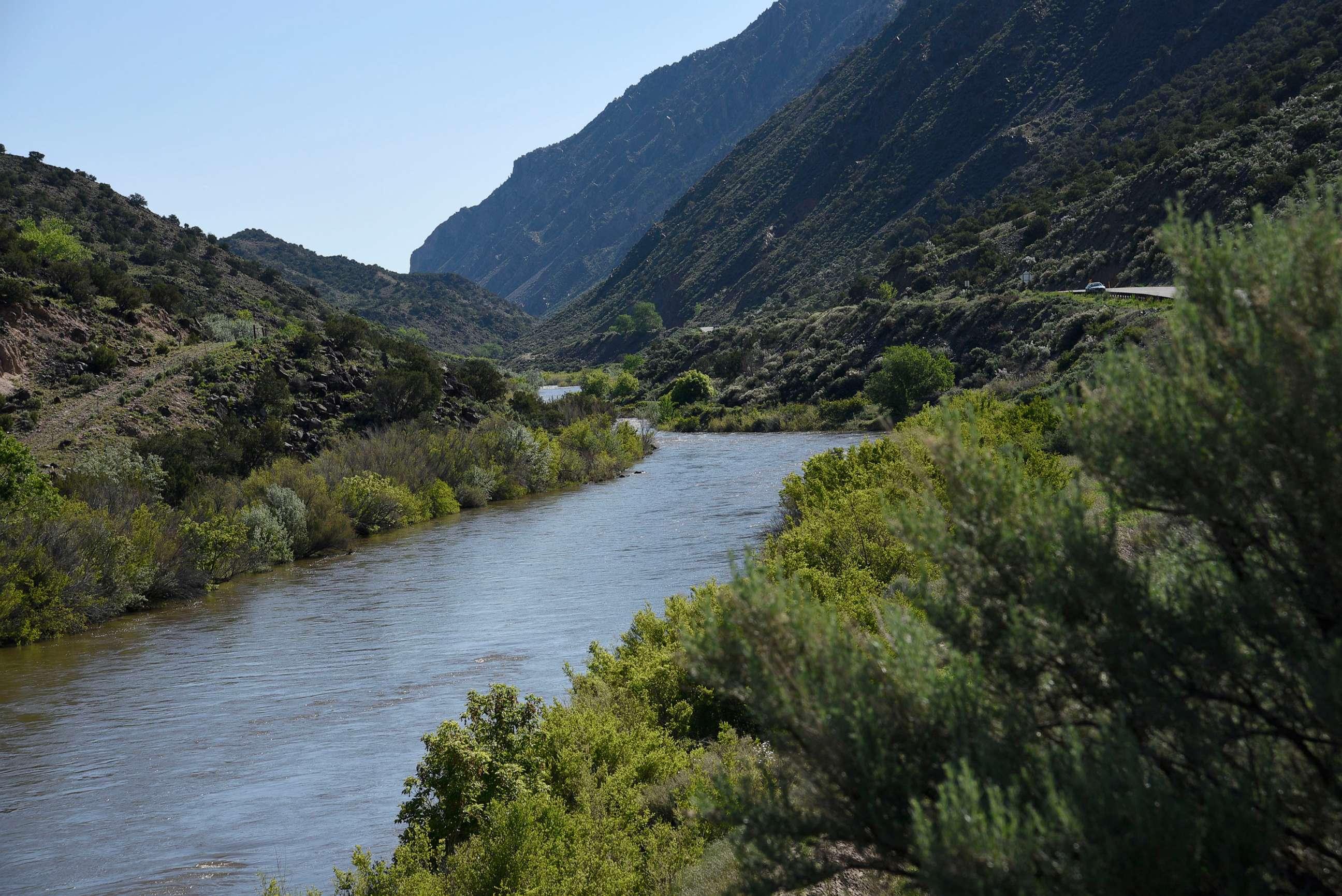 PHOTO: The Rio Grande River flows south through New Mexico near Taos.