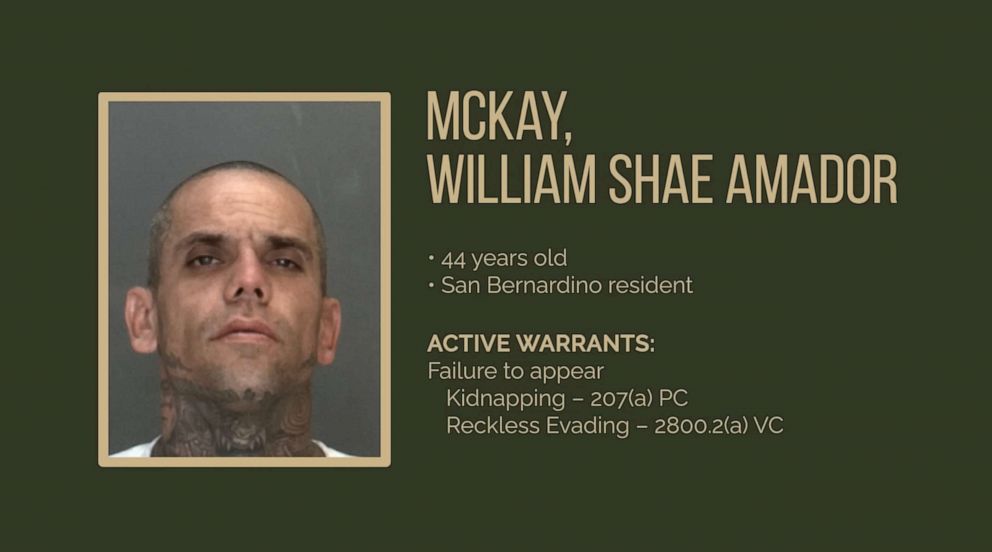 PHOTO: The Riverside County Sheriff's Department released this booking photo of William Shea McKay.