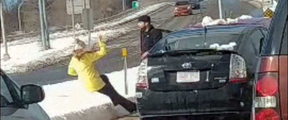 Man Seen Shoving Woman To The Ground In Alleged Road Rage Incident Caught On Camera Abc News 1981