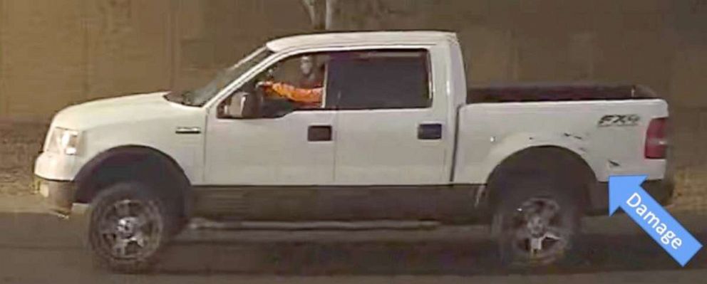 PHOTO: Phoenix police are searching for the gunman, seen here driving a white truck, who shot and killed a 10-year-old girl in an apparent road rage incident, April 3, 2019.