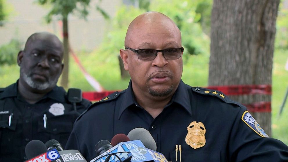 PHOTO: Milwaukee Assistant Police Chief Ray Banks releases details on an apparent road-rage shooting on July 13, 2019, that left 3-year-old Brooklyn Harris dead.