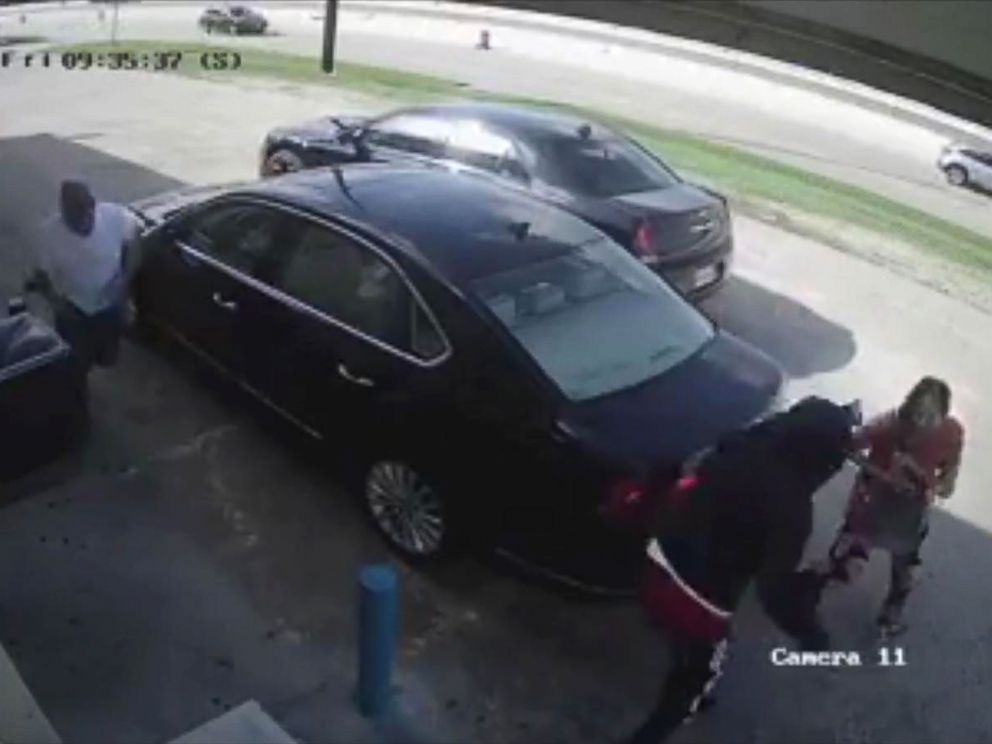PHOTO: A woman who had just withdrawn $75,000 from a bank was assaulted by alleged robbers and then run over by their vehicle in Harris County, Texas, on Aug. 17, 2018.