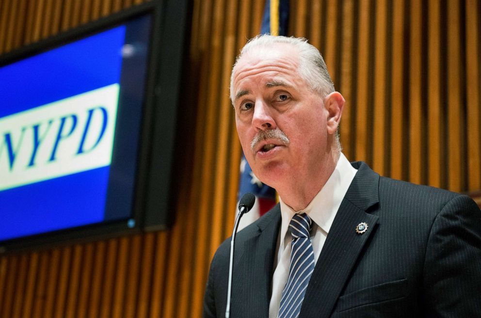 PHOTO: In this Dec. 21, 2014, file photo, New York Police Department Chief of Detectives Robert K. Boyce speaks to the media at the police headquarters in New York.
