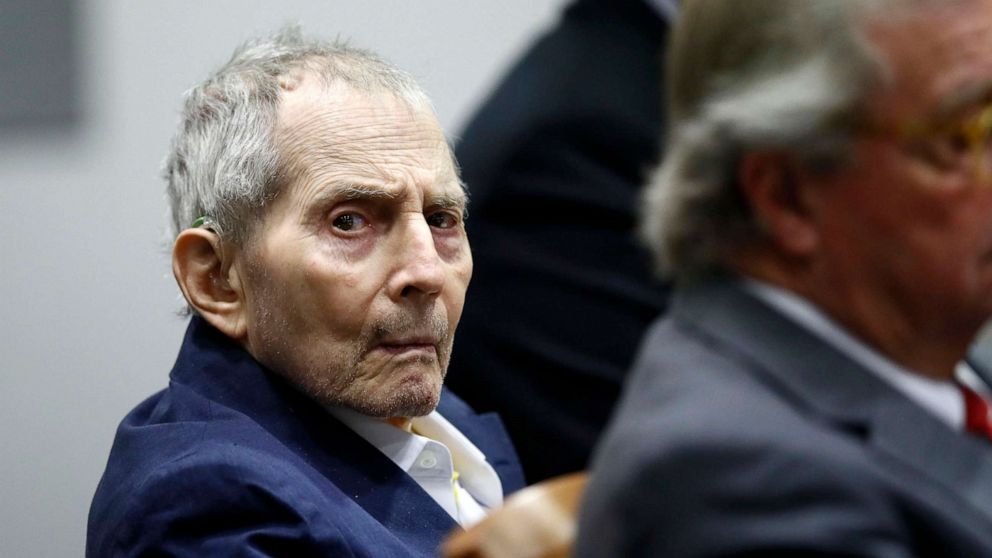PHOTO: In this March 4, 2020, file photo, New York real estate scion Robert Durst appears in court during opening statements in his murder trial in Los Angeles.