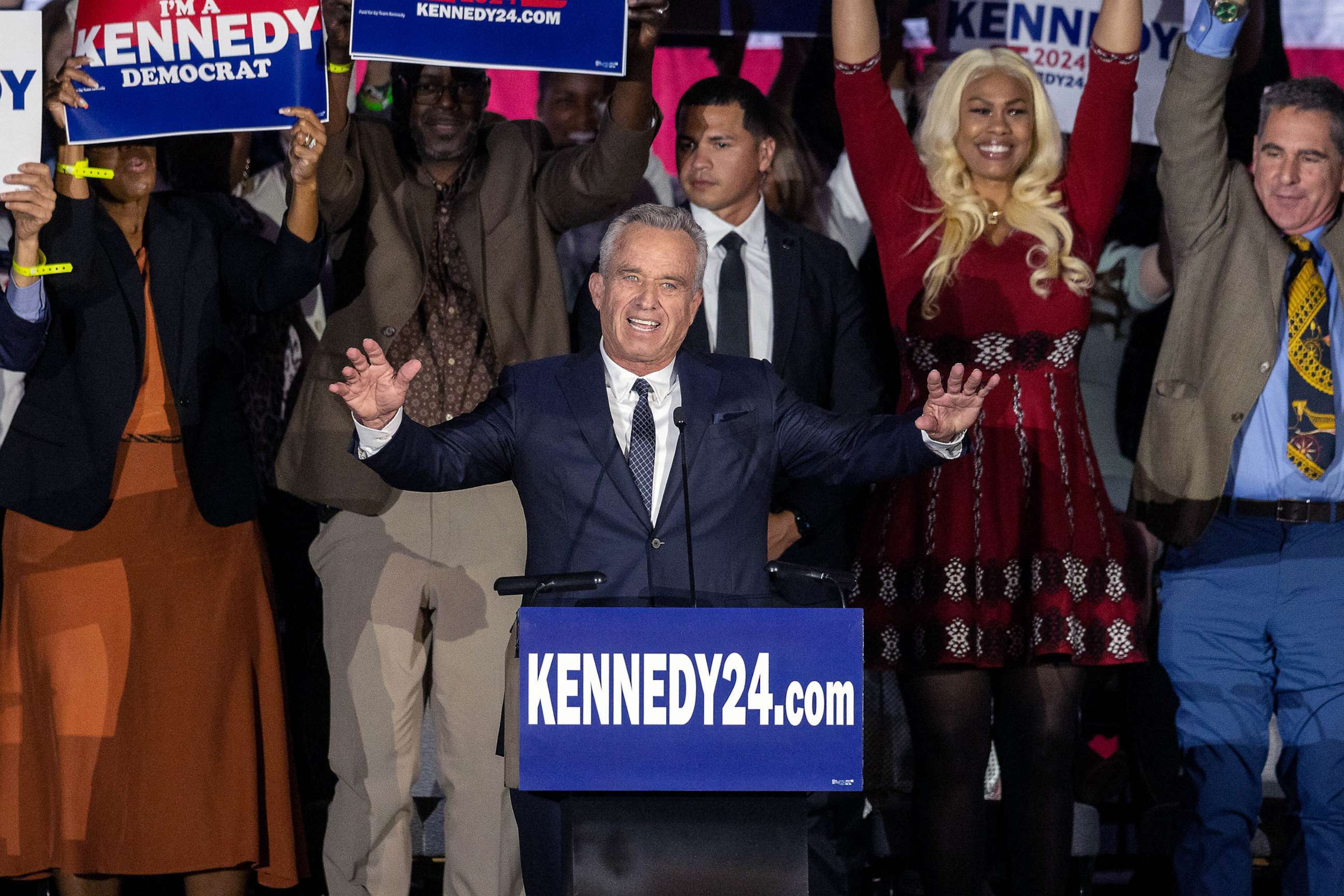 PHOTO: FILE - Robert F. Kennedy Jr. officially announces his candidacy for President, April 19, 2023 in Boston.