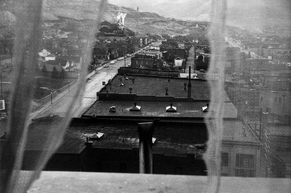 PHOTO: View from hotel window, Butte, Montana, 1956.