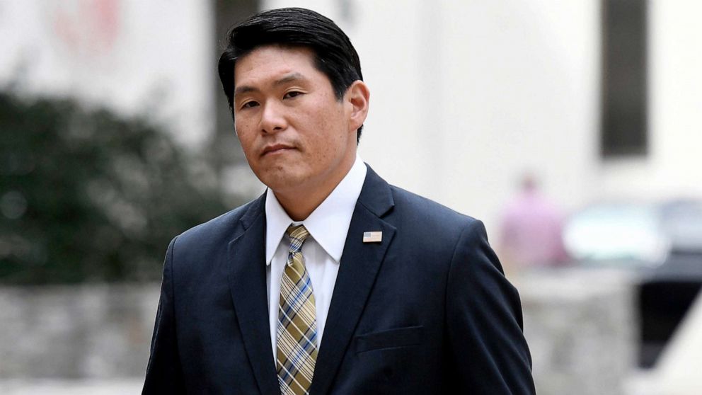 PHOTO: In this Nov. 21, 2019, file photo, U.S. Attorney Robert Hur arrives at U.S. District Court in Baltimore.
