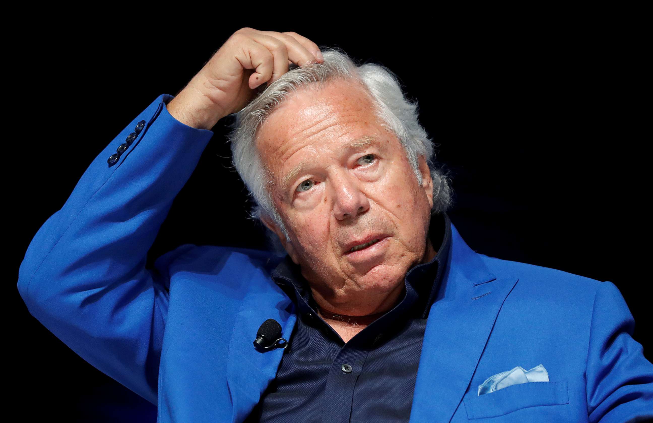 PHOTO: New England Patriots owner Robert Kraft attends a conference at the Cannes Lions Festival in Cannes, France, June 23, 2017.