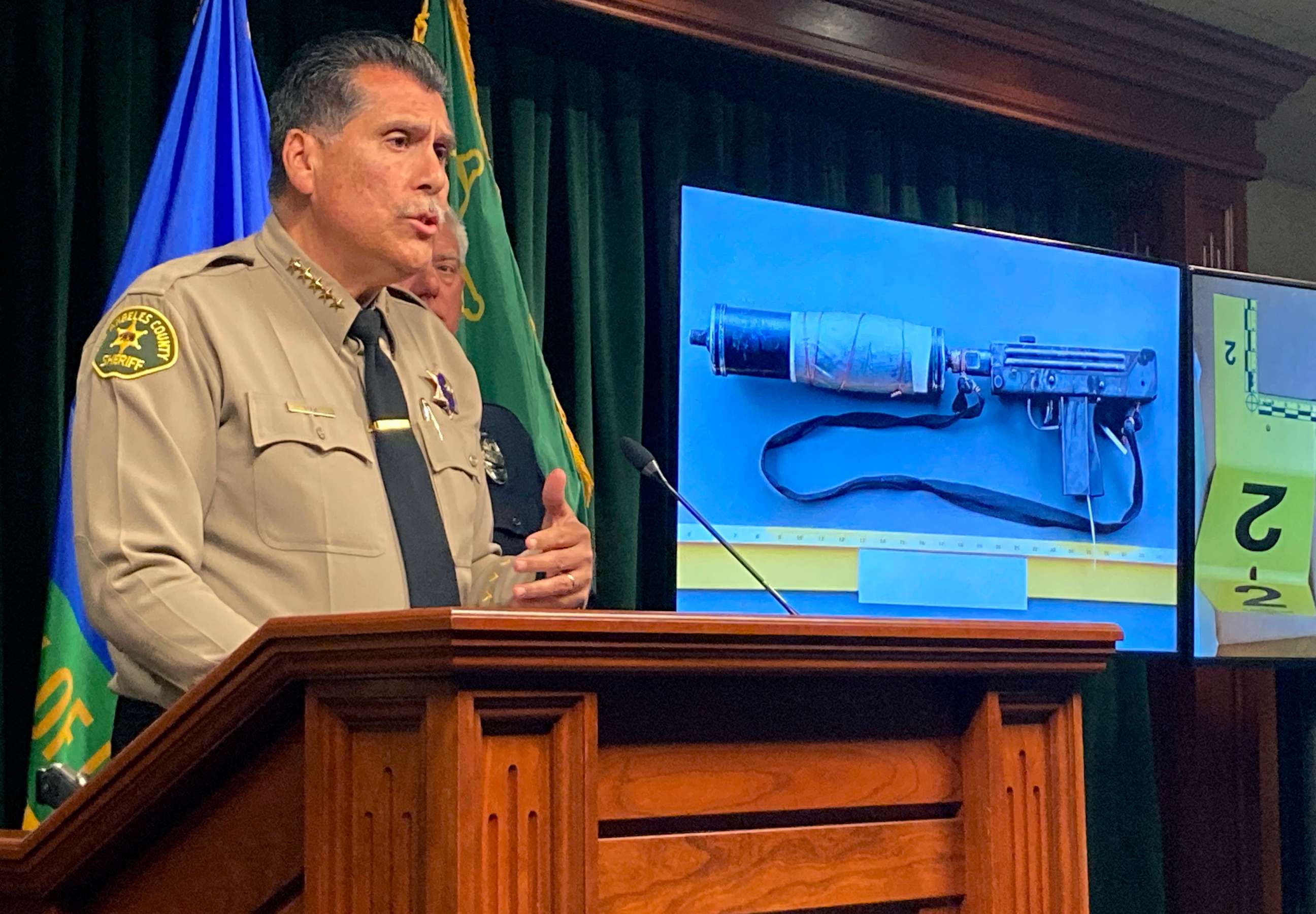 PHOTO: Los Angeles County Sheriff Robert Luna discusses the Monterey Park shooting during a news conference on Wednesday, Jan. 25, 2023, in Los Angeles.