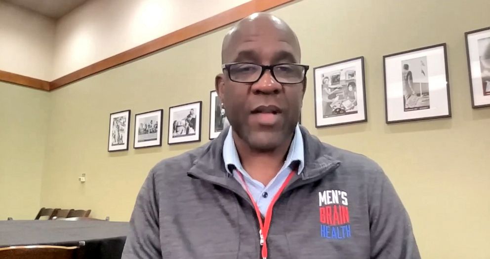 PHOTO: Dr. Robert W. Turner, assistant professor at the department of Neurology at The George Washington University and a former NFL player, speaks with ABC News.