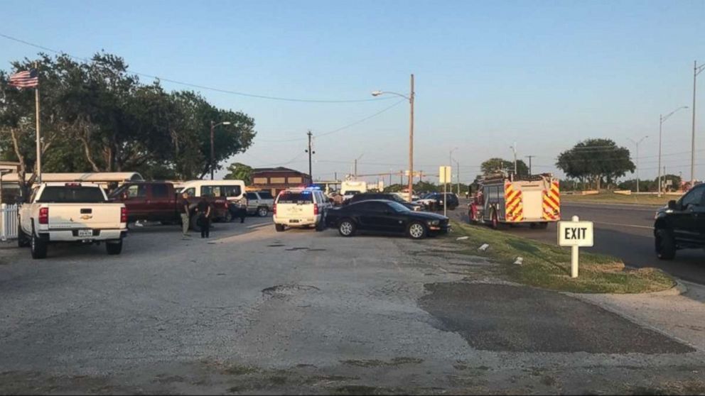 Three people were found dead from gunshot wounds at the Retama Manor Nursing Center in Robstown, Texas, on Friday, July 27, 2018.