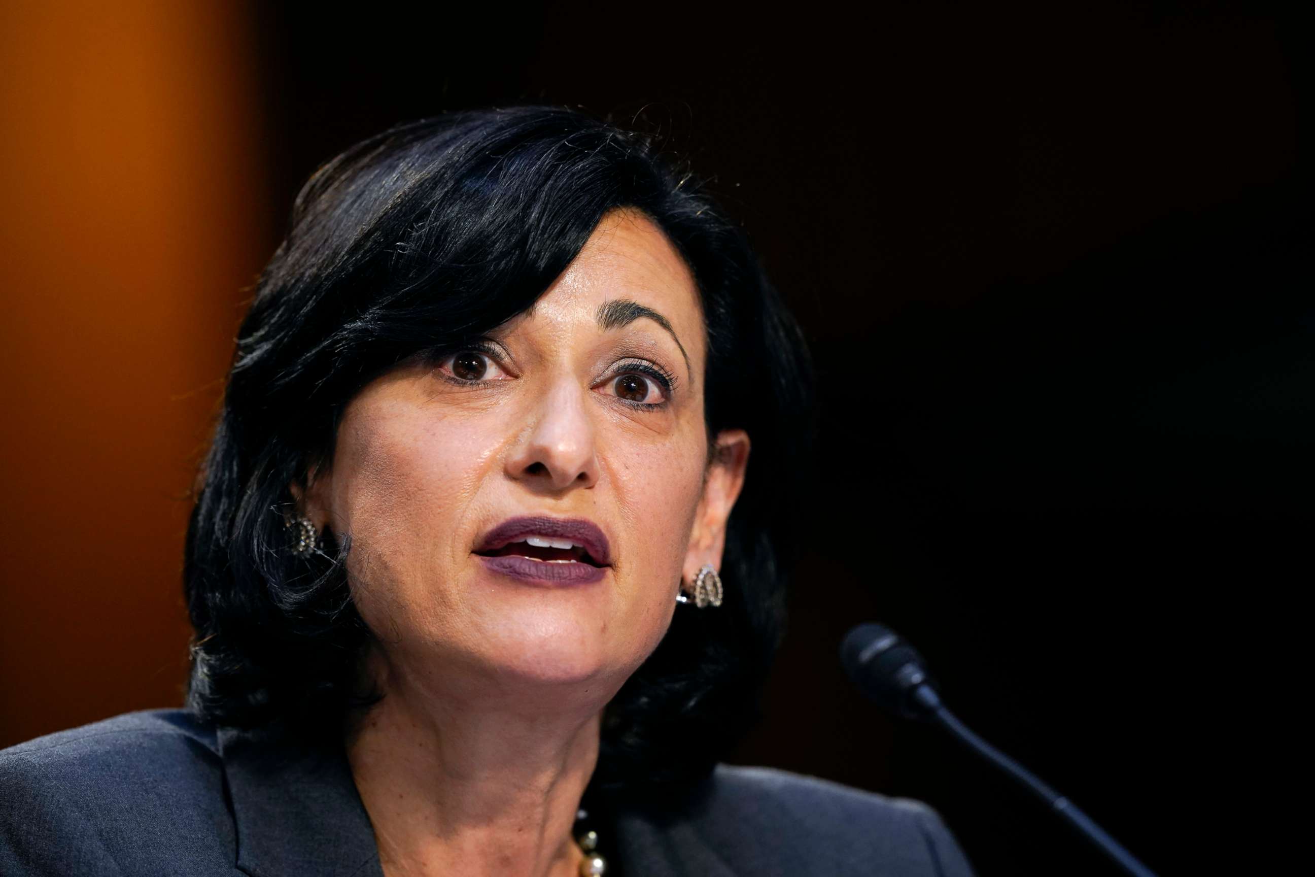 PHOTO: Dr. Rochelle Walensky, director of the Centers for Disease Control and Prevention testifies during a Senate Health, Education, Labor and Pensions Committee hearing on the federal COVID-19 response, on March 18, 2021, in Washington, D.C.