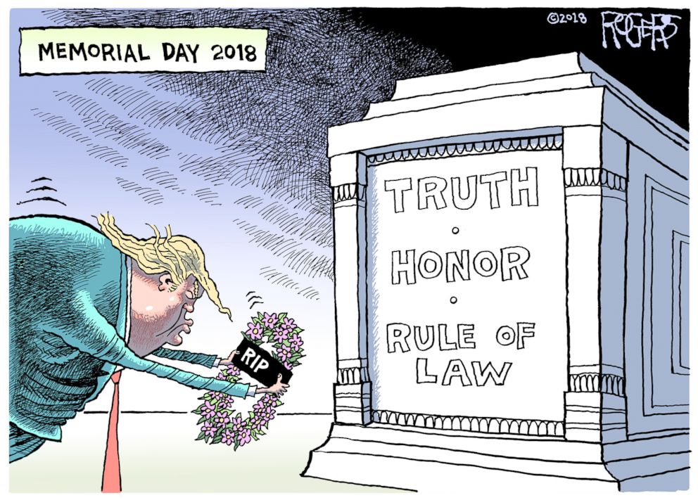 PHOTO: Editorial cartoon by Rob Rogers.