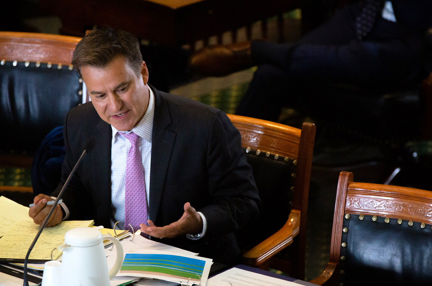 PHOTO: Senator Roland Gutierrez speaks during the Texas Senate Special Committee to Protect All Texans hearing regarding the Robb Elementary School shooting, on June 21, 2022, at the Texas State Capitol in Austin, Texas.