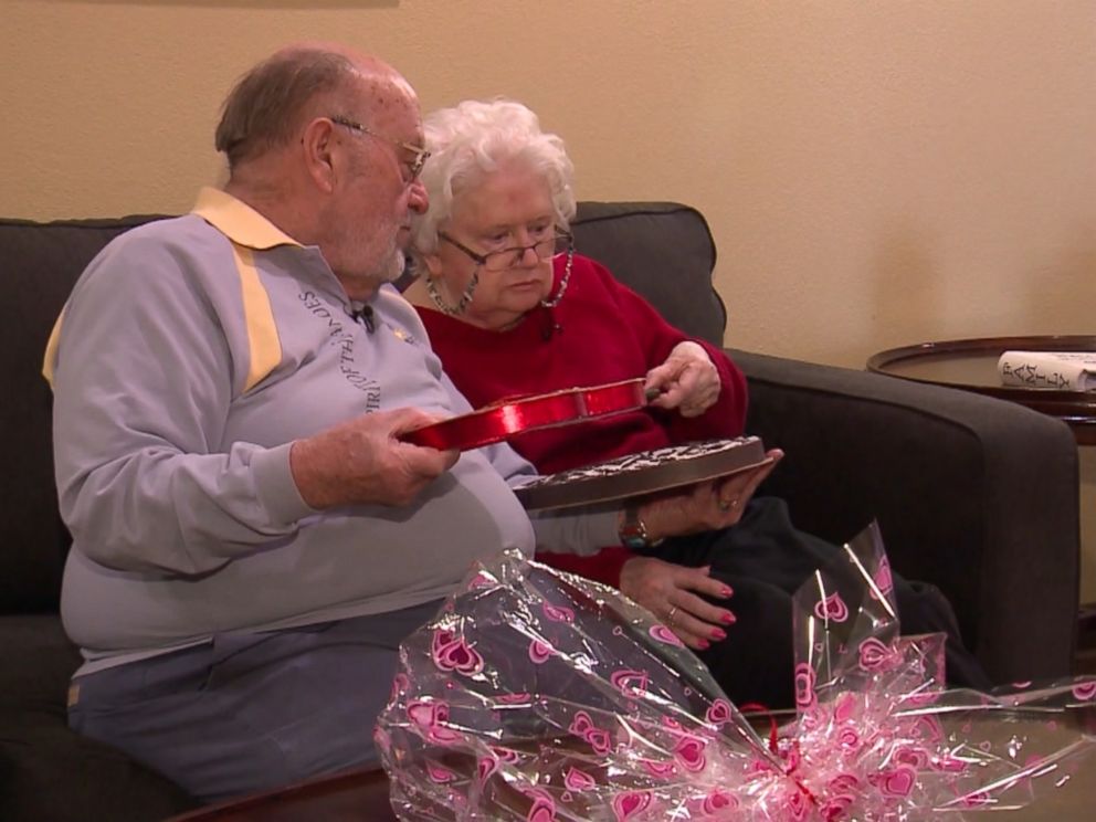 PHOTO: Ron Kramer has been refilling the same candy box with dark chocolates for his wife, Donna, since 1979.