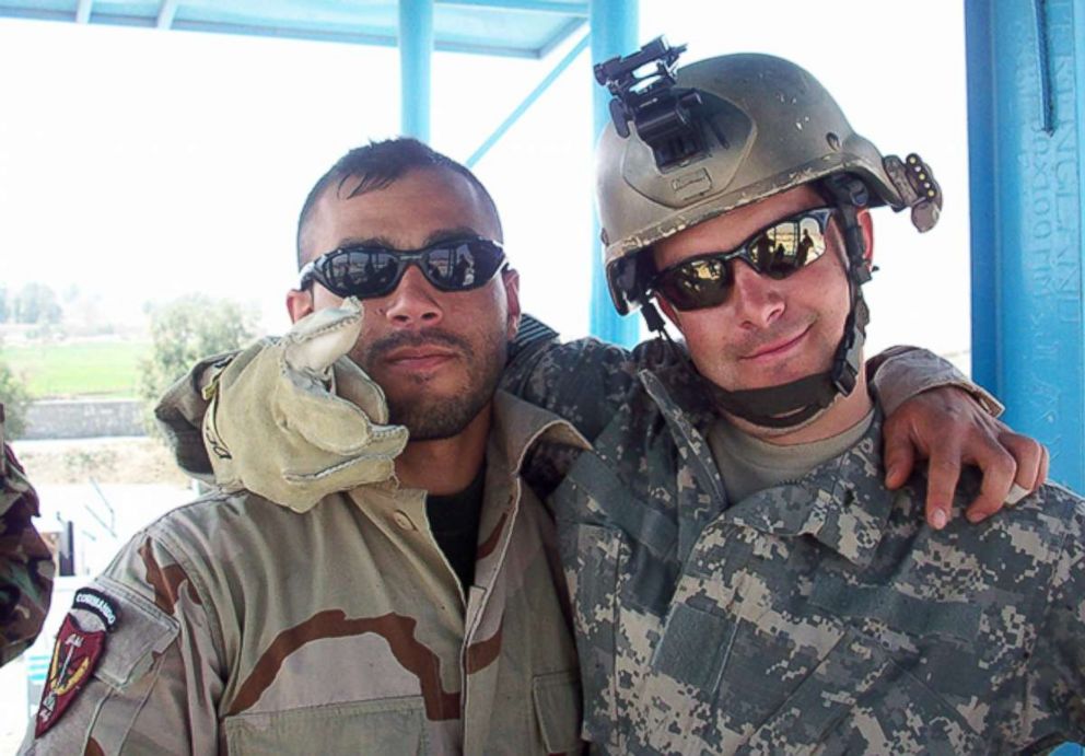 PHOTO: Staff Sgt. Ronald J. Shurer II, right, and an interpreter, conducting fast rope training in Jalalabad, Afghanistan, March 2008.