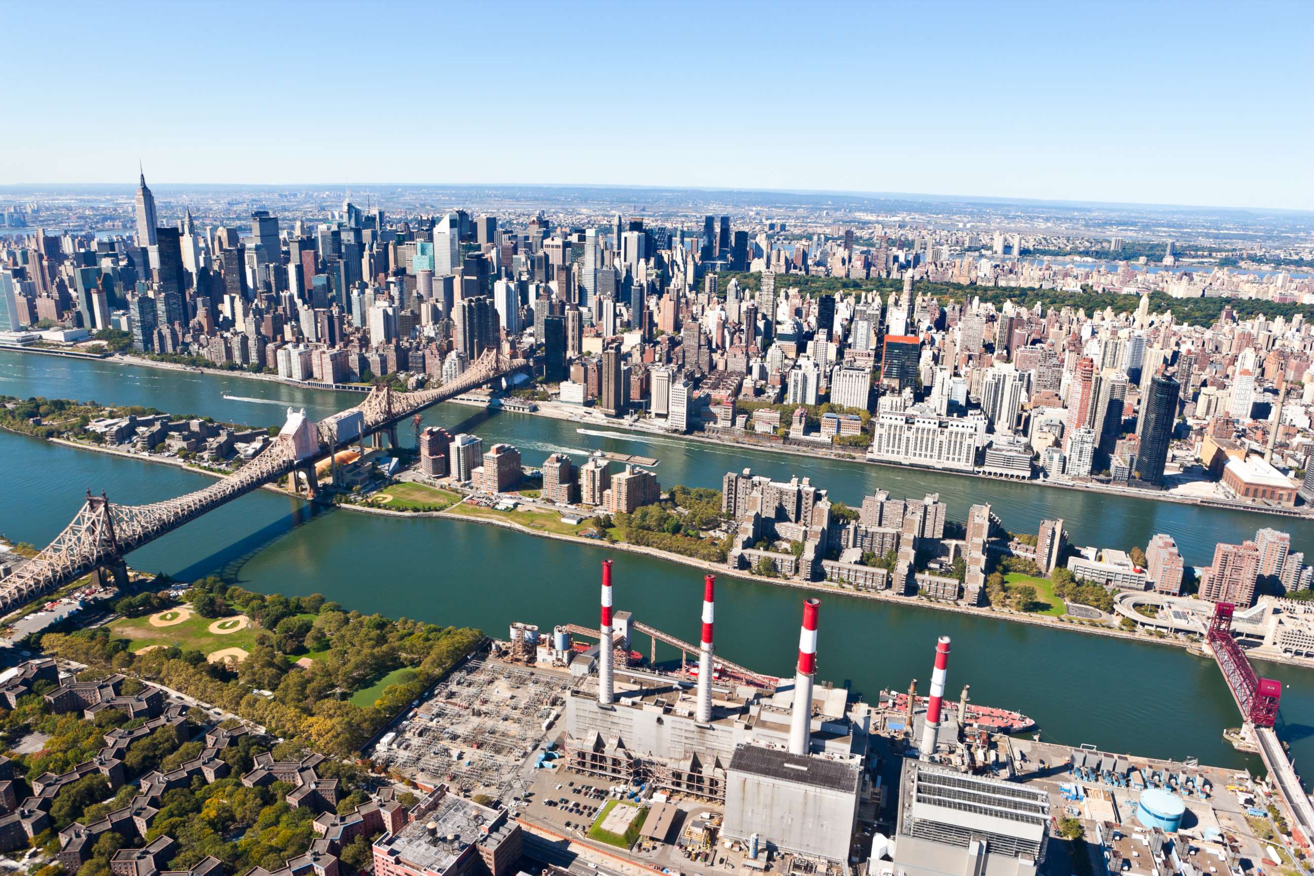 PHOTO: Roosevelt Island and Manhattan are seen here.