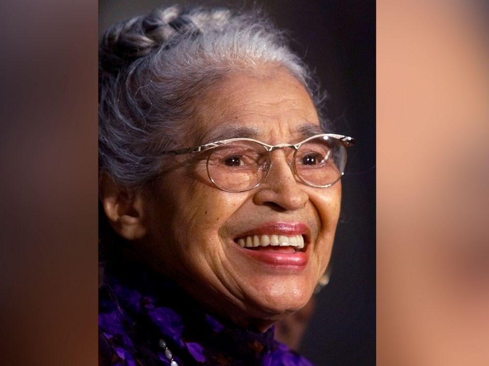 PHOTO: In a June 15, 1999 file photo Rosa Parks smiles during a Capitol Hill ceremony where Parks was honored with the Congressional Gold Medal in Washington.