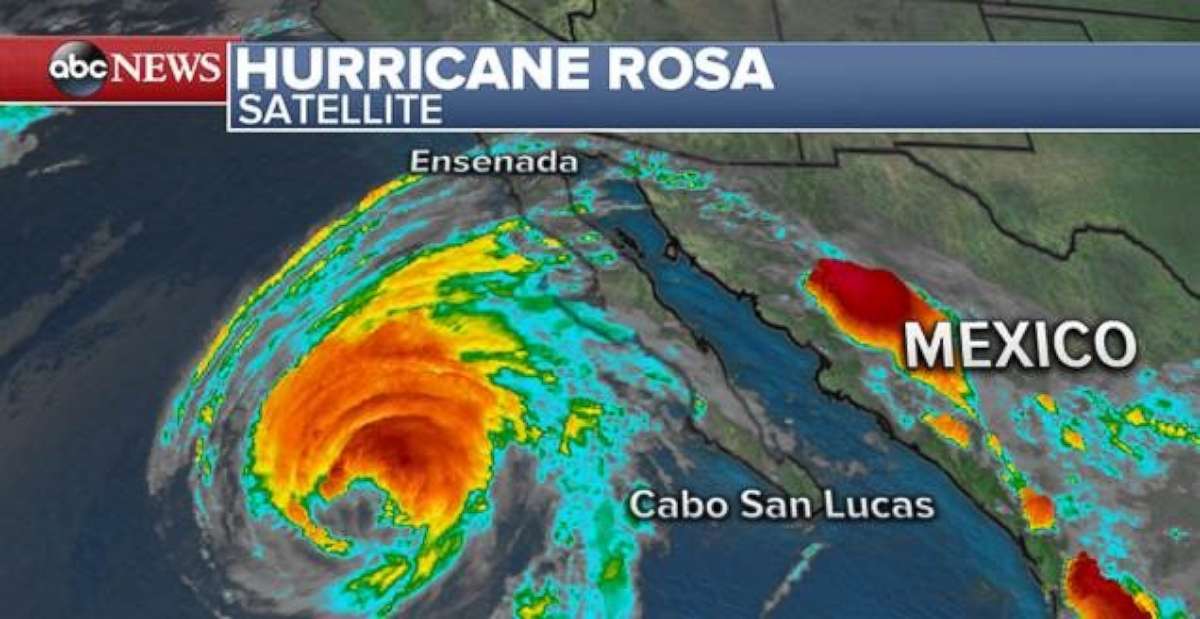 PHOTO: Rosa was a Category 1 storm with maximum sustained winds of 85 mph on Sunday morning.