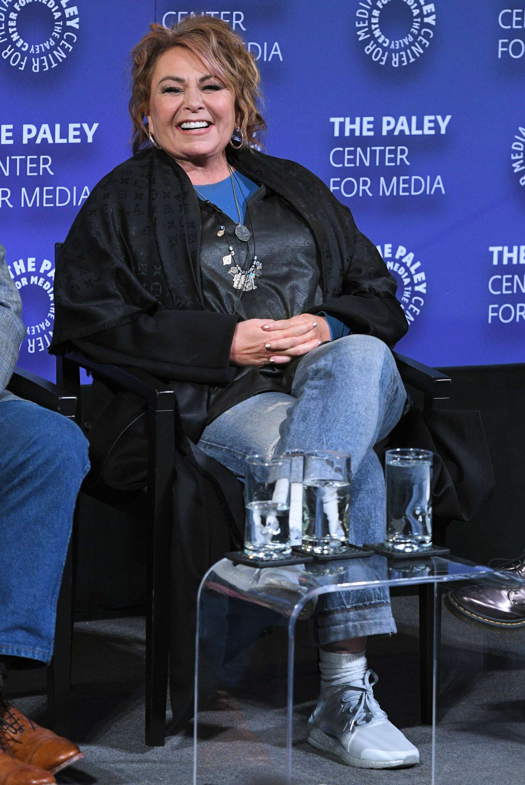 PHOTO: Roseanne Barr participates in a panel at the Paley Center for Media on March 26, 2018 in New York.