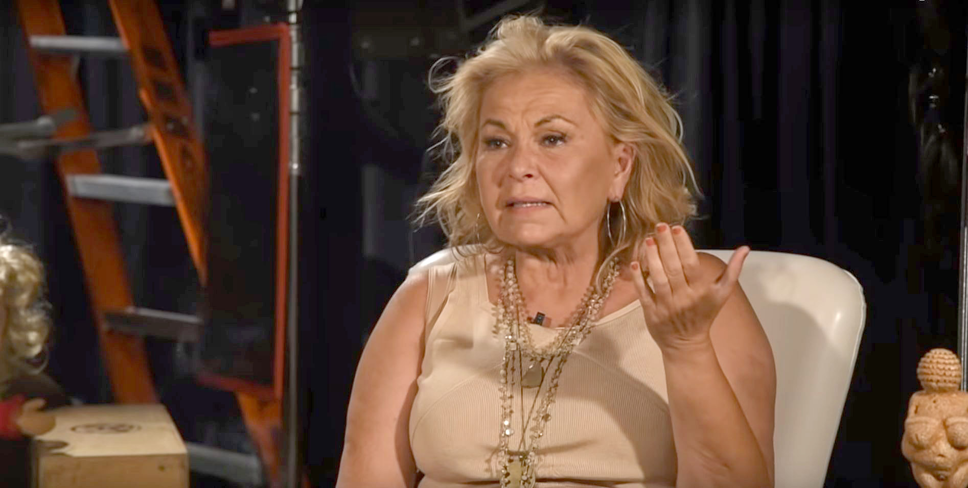 PHOTO: A new video shows Roseanne Barr discussing the racist tweet she posted about a former Obama administration official that prompted the cancellation of her eponymous sitcom. 