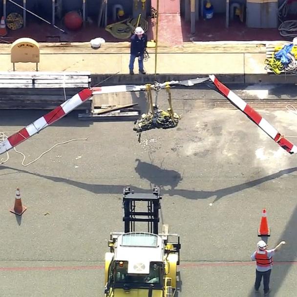 Helicopter rotor retrieved from Hudson River days after deadly