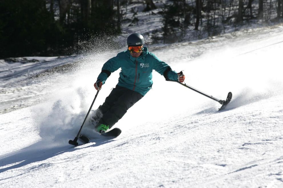 PHOTO: Roy Tuscany, seen here skiing, started his own nonprofit called the High Fives Foundation in 2009. The foundation helps get athletes who've suffered life-altering injuries back into the sports they love.