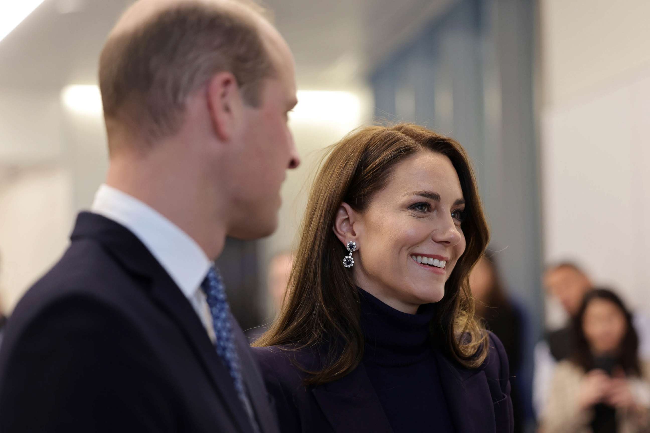 PHOTO: Prince William, Prince of Wales and Catherine, Princess of Wales arrive at Logan International Airport, Nov. 30, 2022 in Boston.