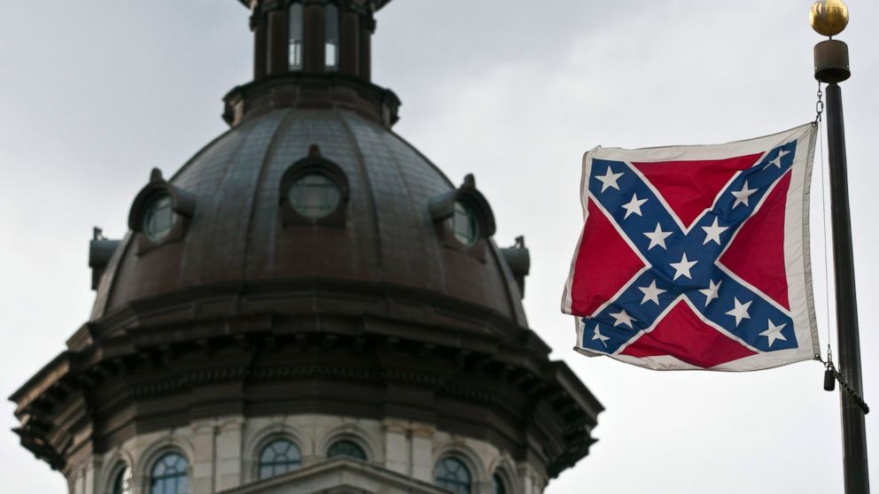 A Confederate flag flies outside the South Carolina State House in Columbia, South Carolina January 17, 2012. 