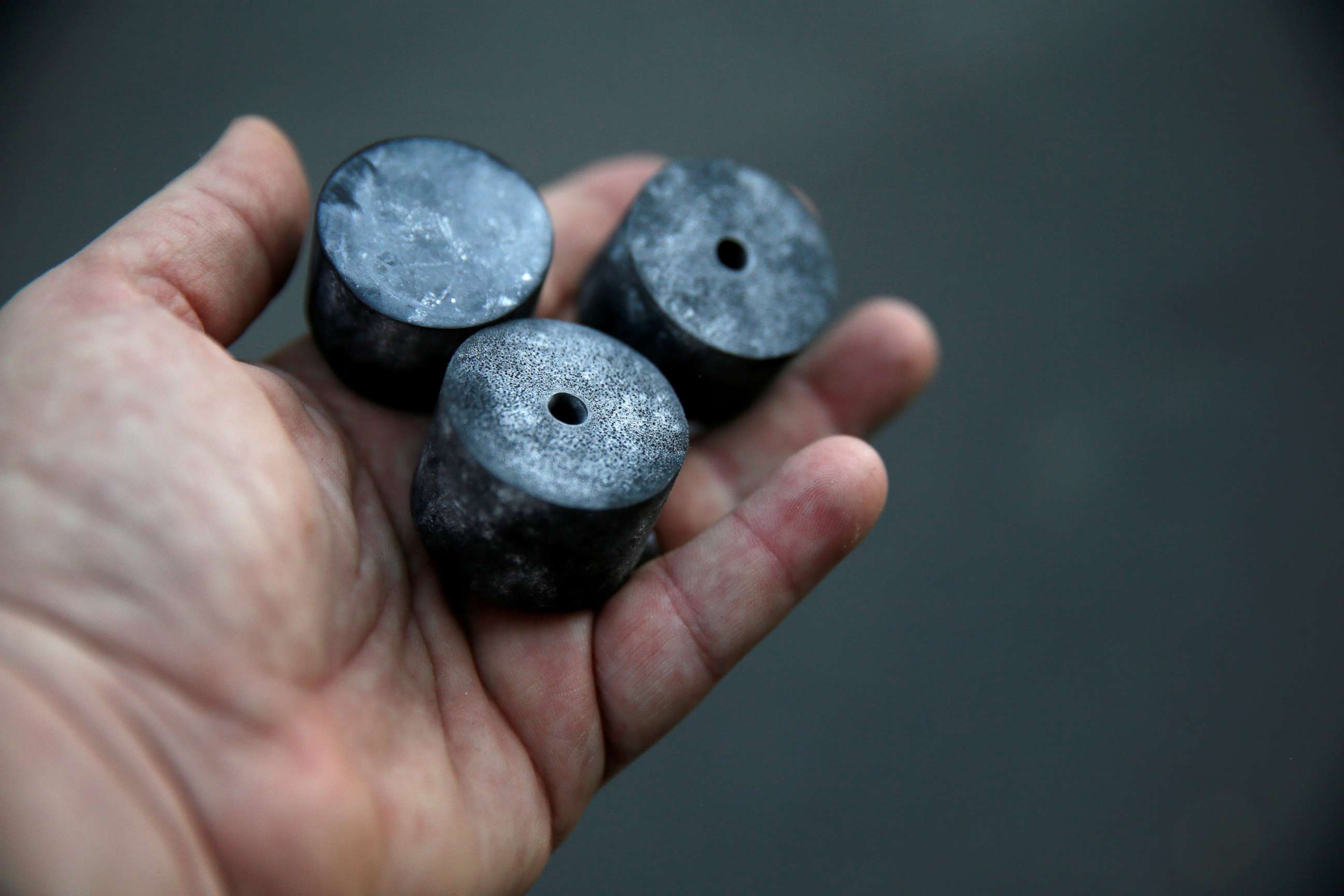 PHOTO: A photographer holds rubber bullet rounds fired by police during a protest amid nationwide unrest following the death in Minneapolis police custody of George Floyd,  in Washington, D.C., May 31, 2020.