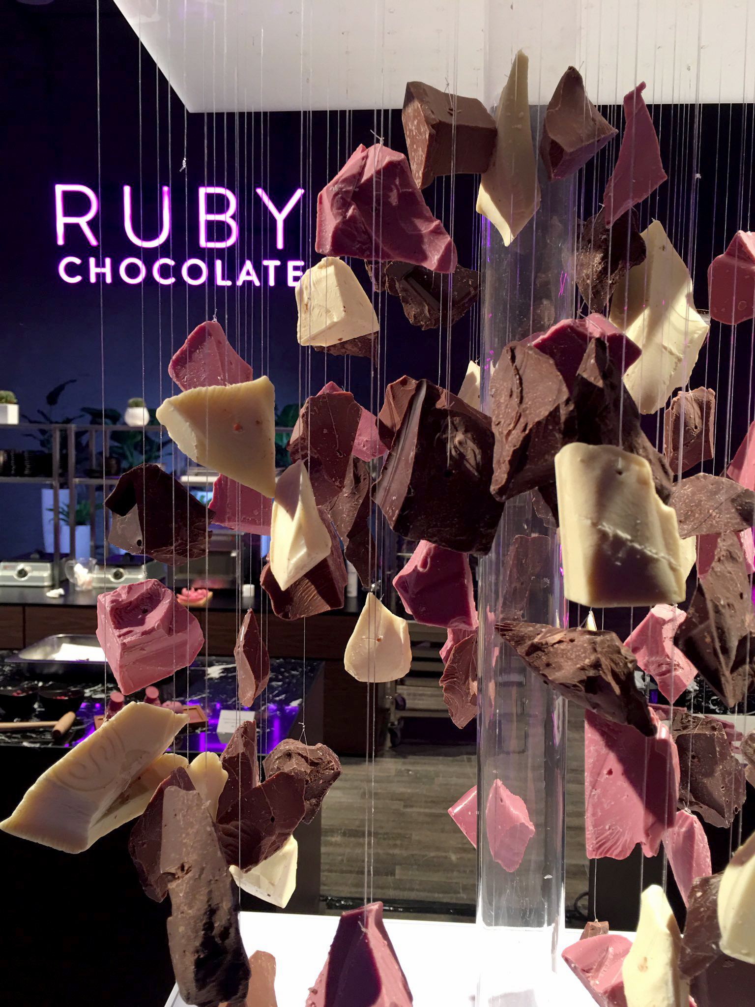 PHOTO: Swiss chocolate makers Barry Callebaut unveiled "Ruby chocolate" at a launch event on Sept. 5, 2017.