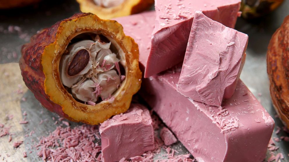 Swiss chocolate makers Barry Callebaut unveiled "Ruby chocolate" at a launch event on Sept. 5, 2017.
