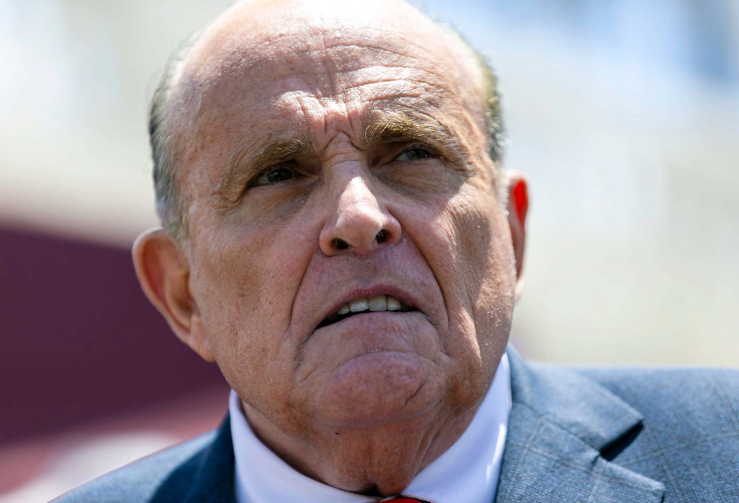 PHOTO: FILE - Former New York City Mayor Rudy Giuliani speaks during a news conference in Miami in July 2021.