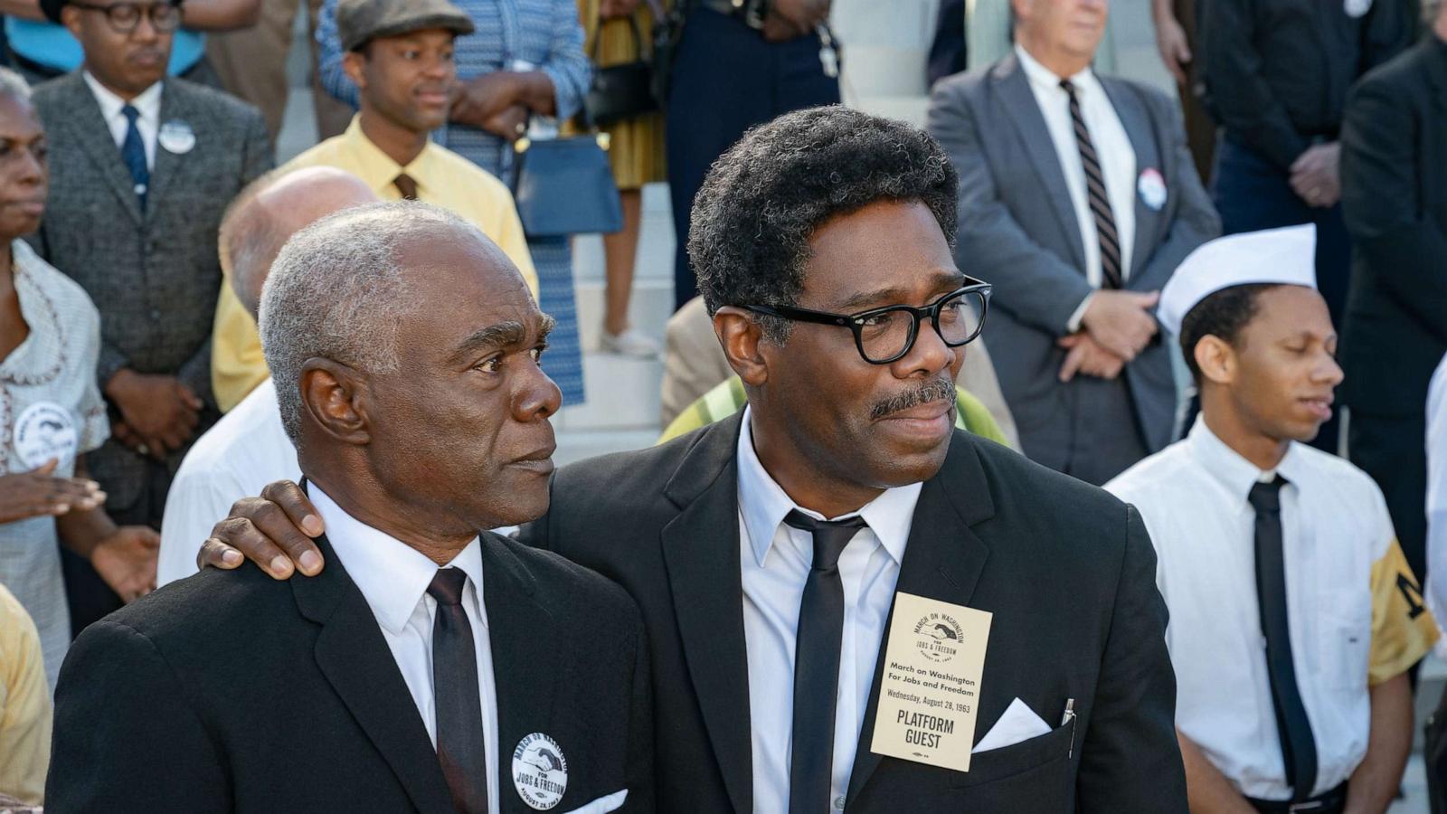 PHOTO: Glynn Turman as A. Philip Randolph and Colman Domingo as Bayard Rustin in "Rustin."