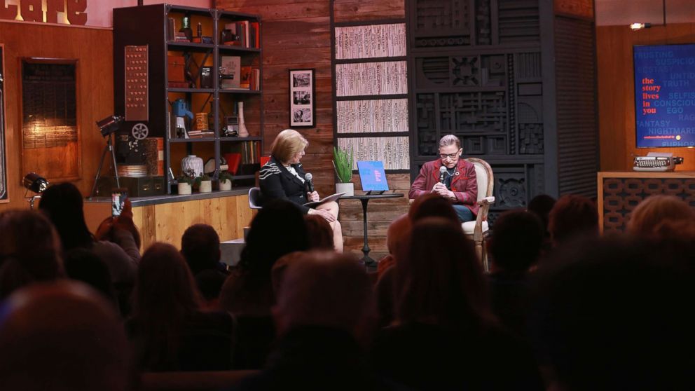 NPR legal affairs correspondent Nina Totenberg (L) with Associate Justice Ruth Bader Ginsburg during the 2018 Sundance Film Festival at Filmmaker Lodge, Jan. 21, 2018 in Park City, Utah. 