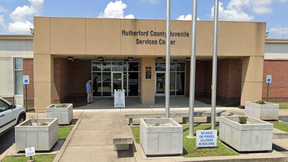 PHOTO: The entrance to the Rutherford County Juvenile Services Center in Murfreesboro, Tenn., is pictured in a Google Maps Street View image collected in August 2019.