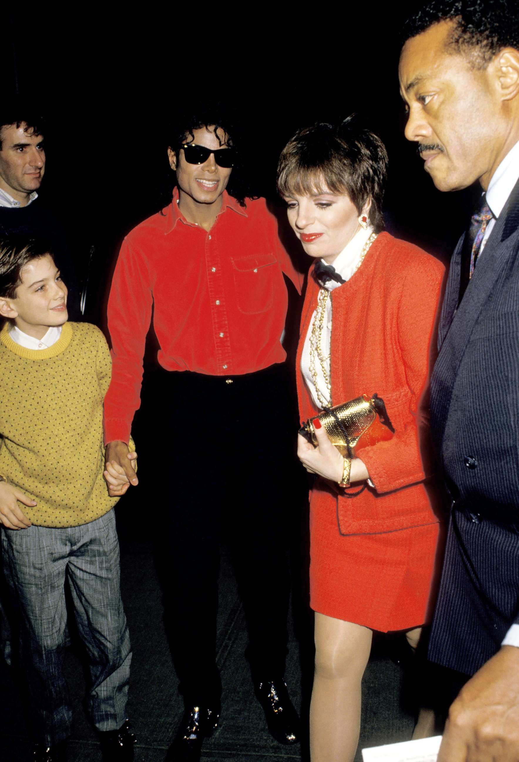 PHOTO: Jimmy Safechuck, Michael Jackson and Liza Minnelli attend an event in 1988.