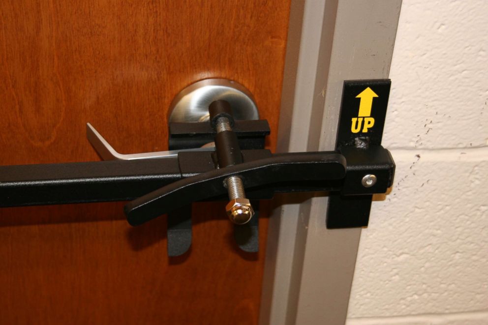 PHOTO: Locks like these are one way teachers can safely barricade their students inside their classrooms.