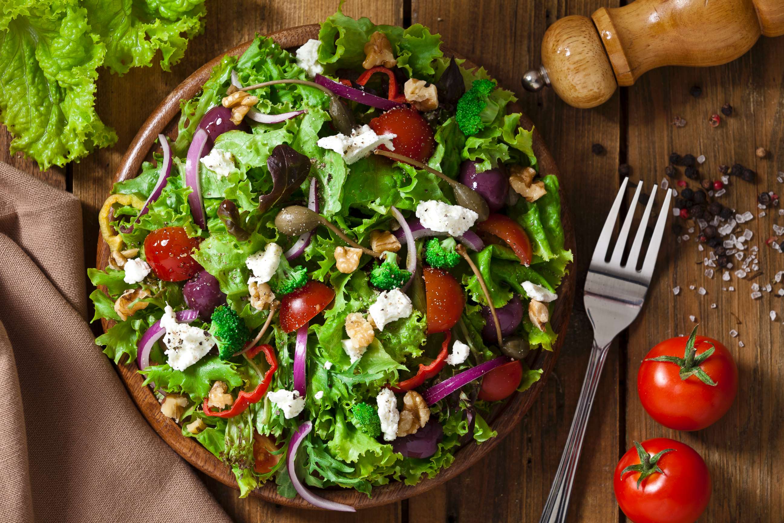 PHOTO: A colorful salad is pictured in this undated stock photo.