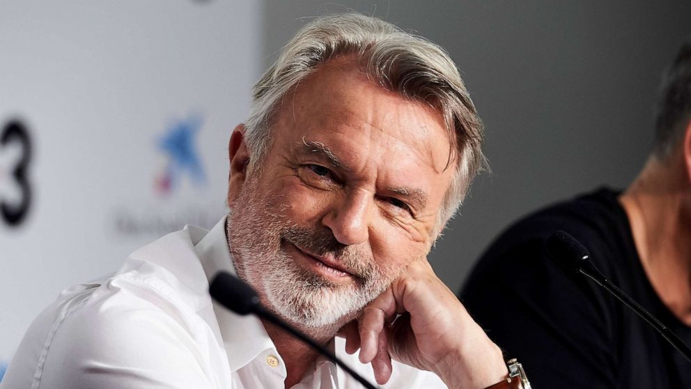 PHOTO: In this Oct. 11, 2019, file photo, actor Sam Neill attends a press conference at the Sitges Fantastic Film Festival in Sitges, Spain.